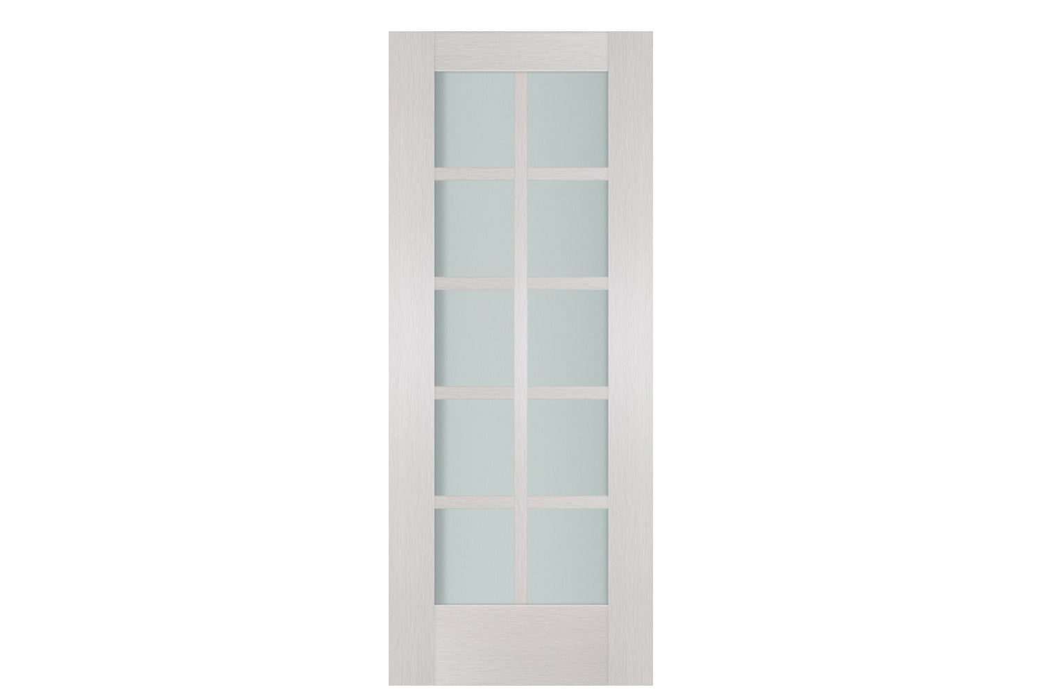 Nova 10-Lite White Wenge Ext Laminated French Door - Slab