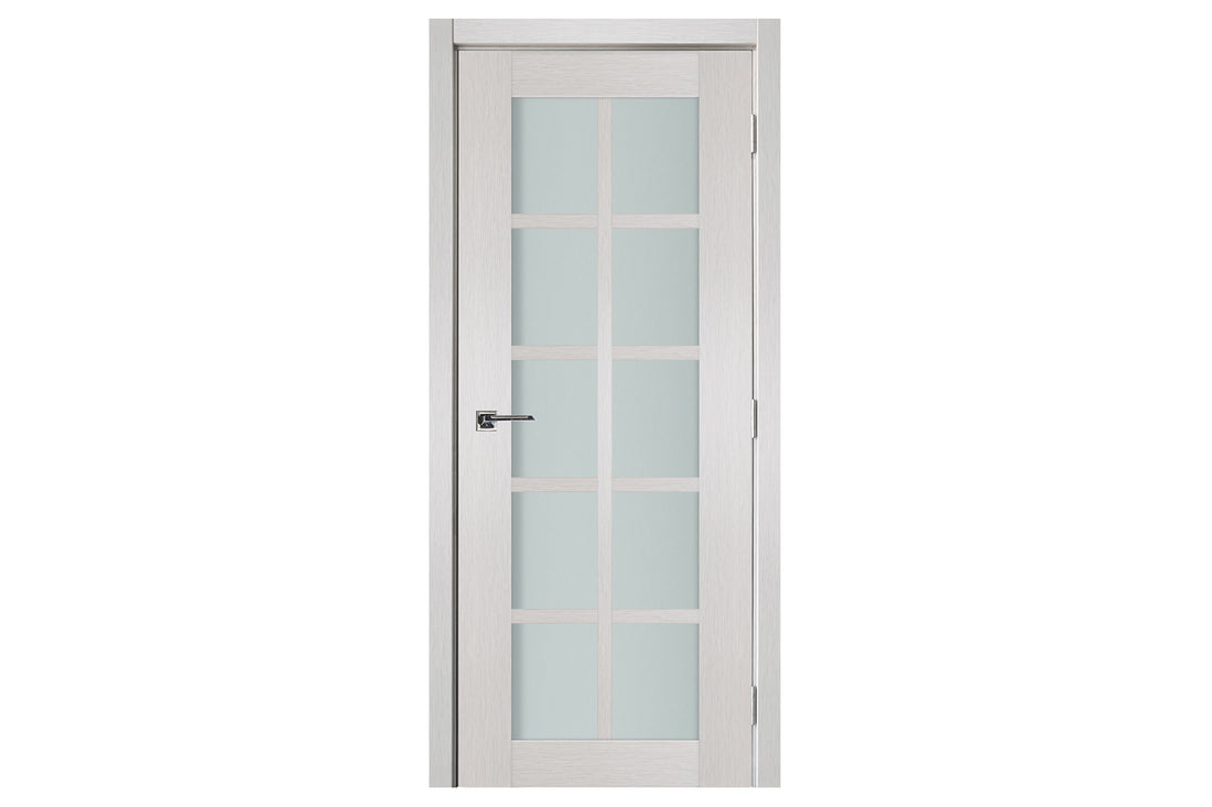 Nova 10-Lite White Wenge Laminated French Door - Single Door