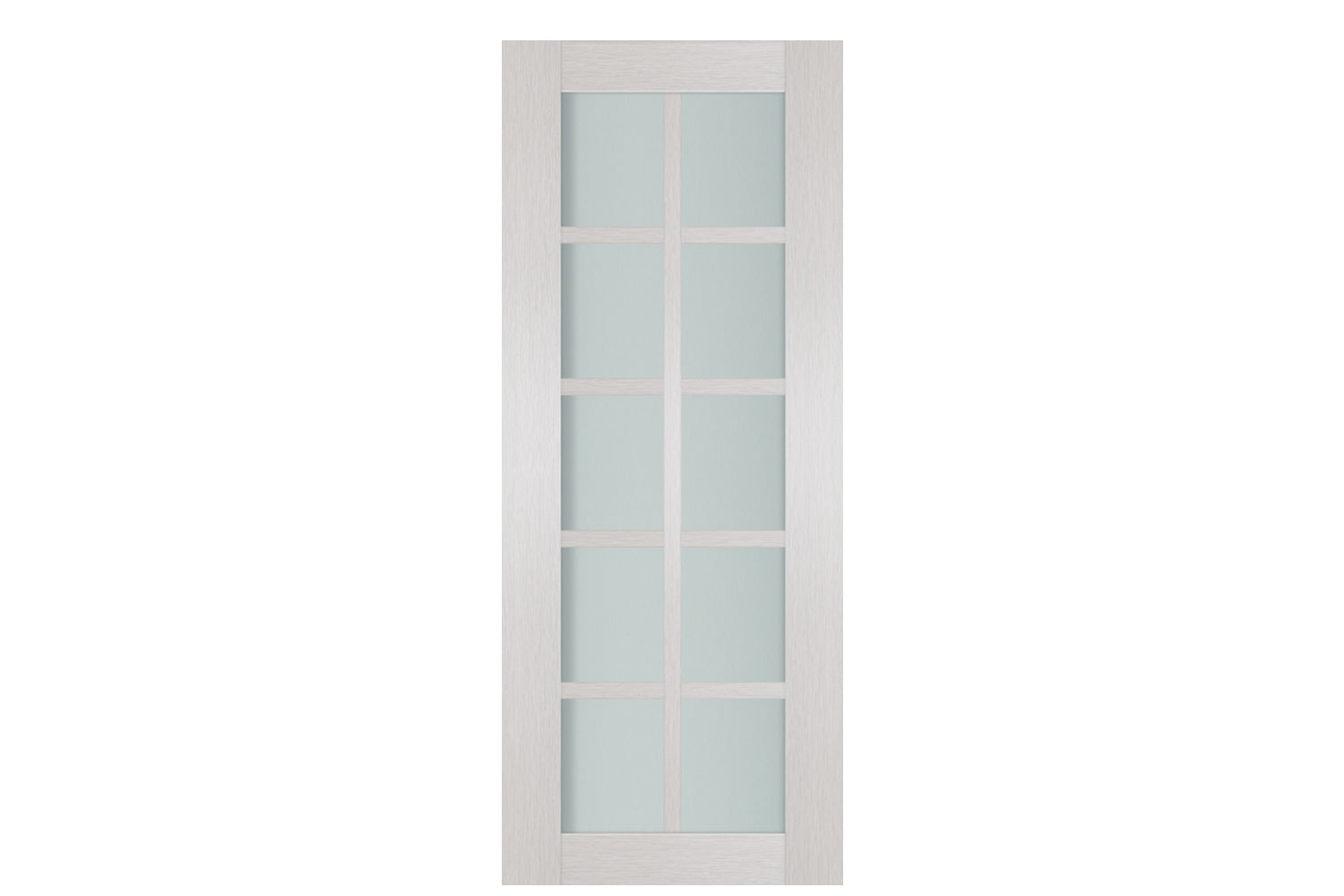 Nova 10-Lite White Wenge Laminated French Door - Slab
