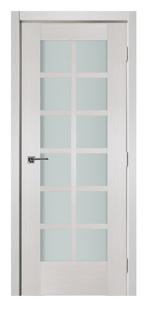 Nova 12-Lite White Wenge Ext Laminated French Door