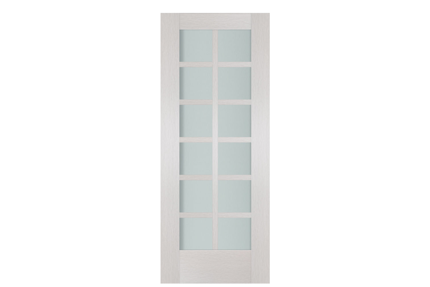 Nova 12-Lite White Wenge Ext Laminated French Door - Slab
