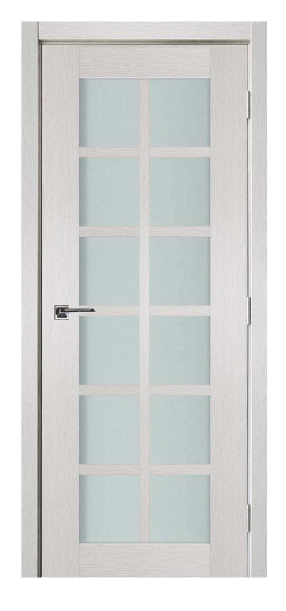 Nova 12-Lite White Wenge Laminated French Door