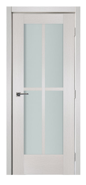 Nova 4-Lite White Wenge Vertical Ext Laminated French Door