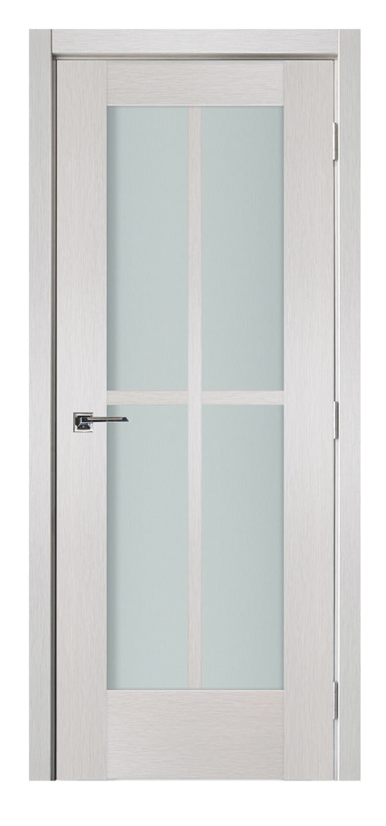 Nova 4-Lite White Wenge Vertical Ext Laminated French Door