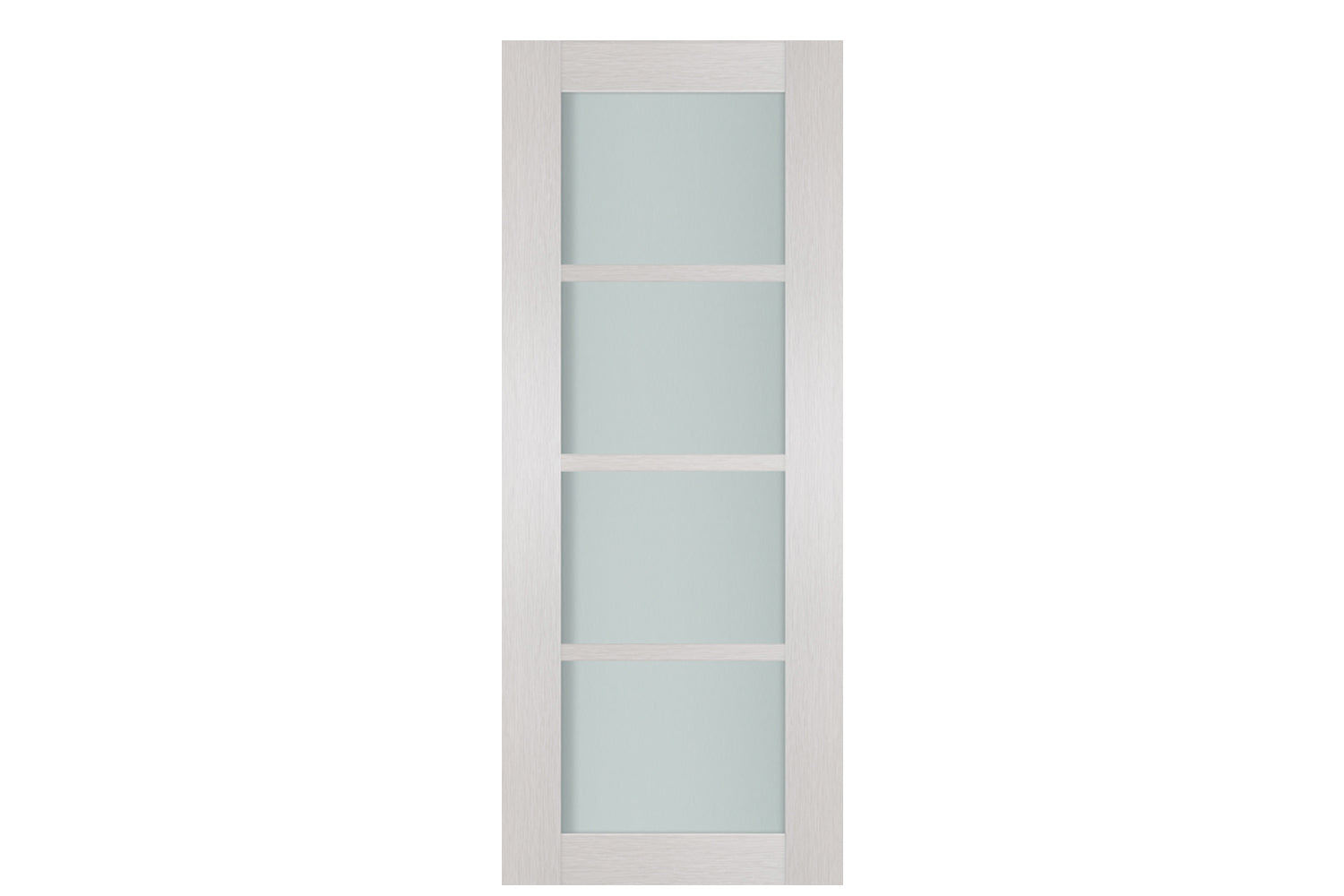 Nova 4-Lite White Wenge Laminated French Door - Slab