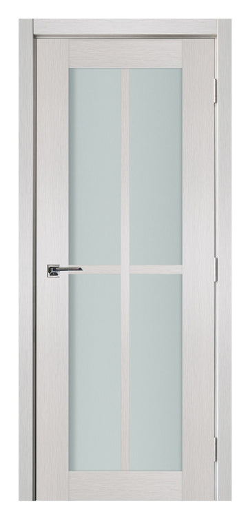 Nova 4-Lite White Wenge Vertical Laminated French Door