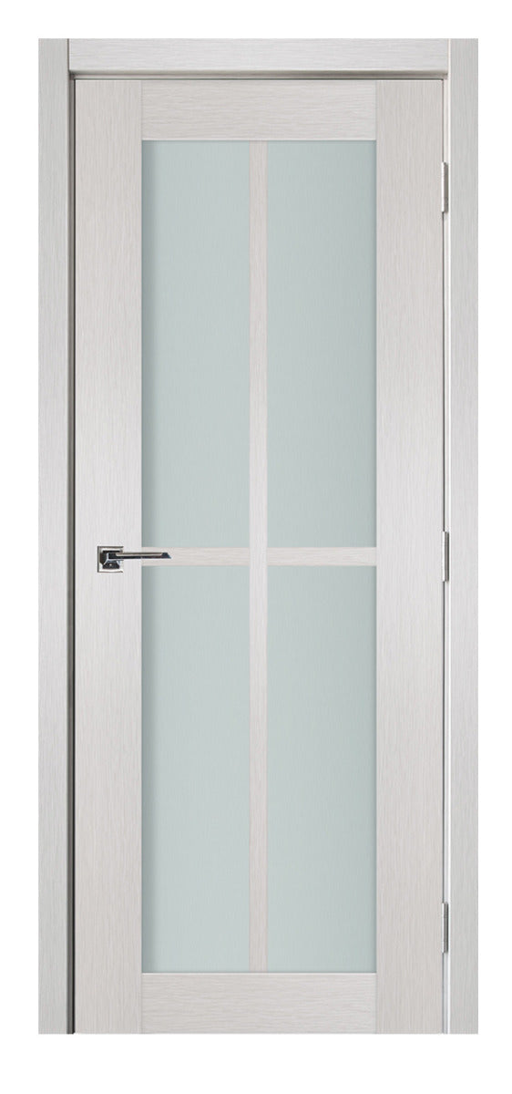 Nova 4-Lite White Wenge Vertical Laminated French Door