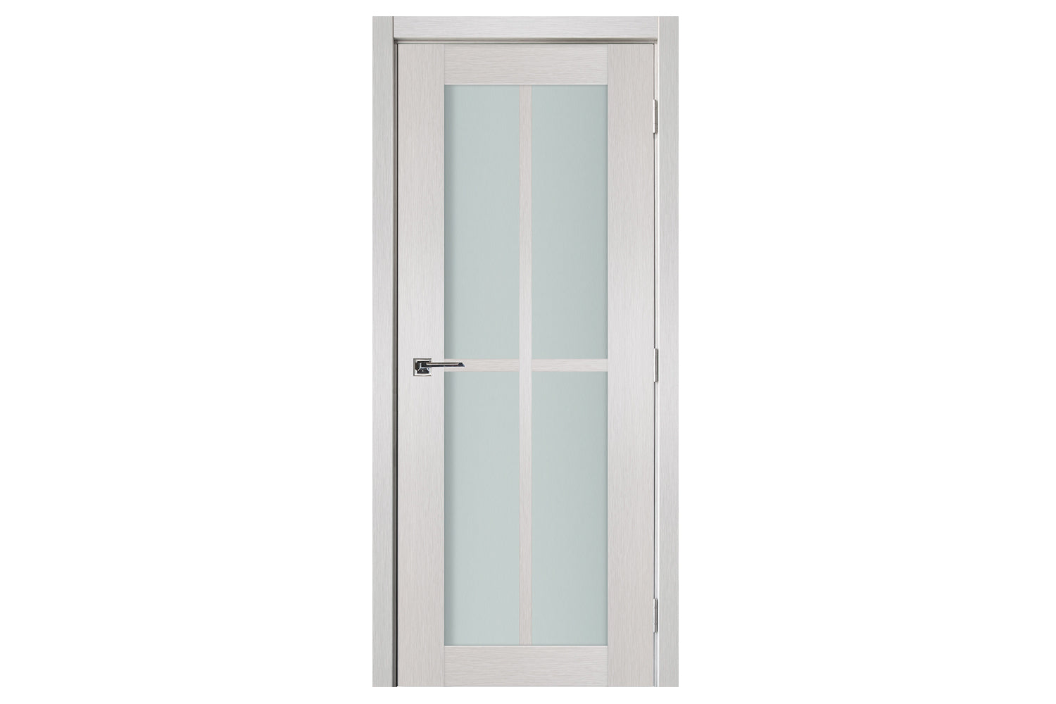 Nova 4-Lite White Wenge Vertical Laminated French Door - Single Door