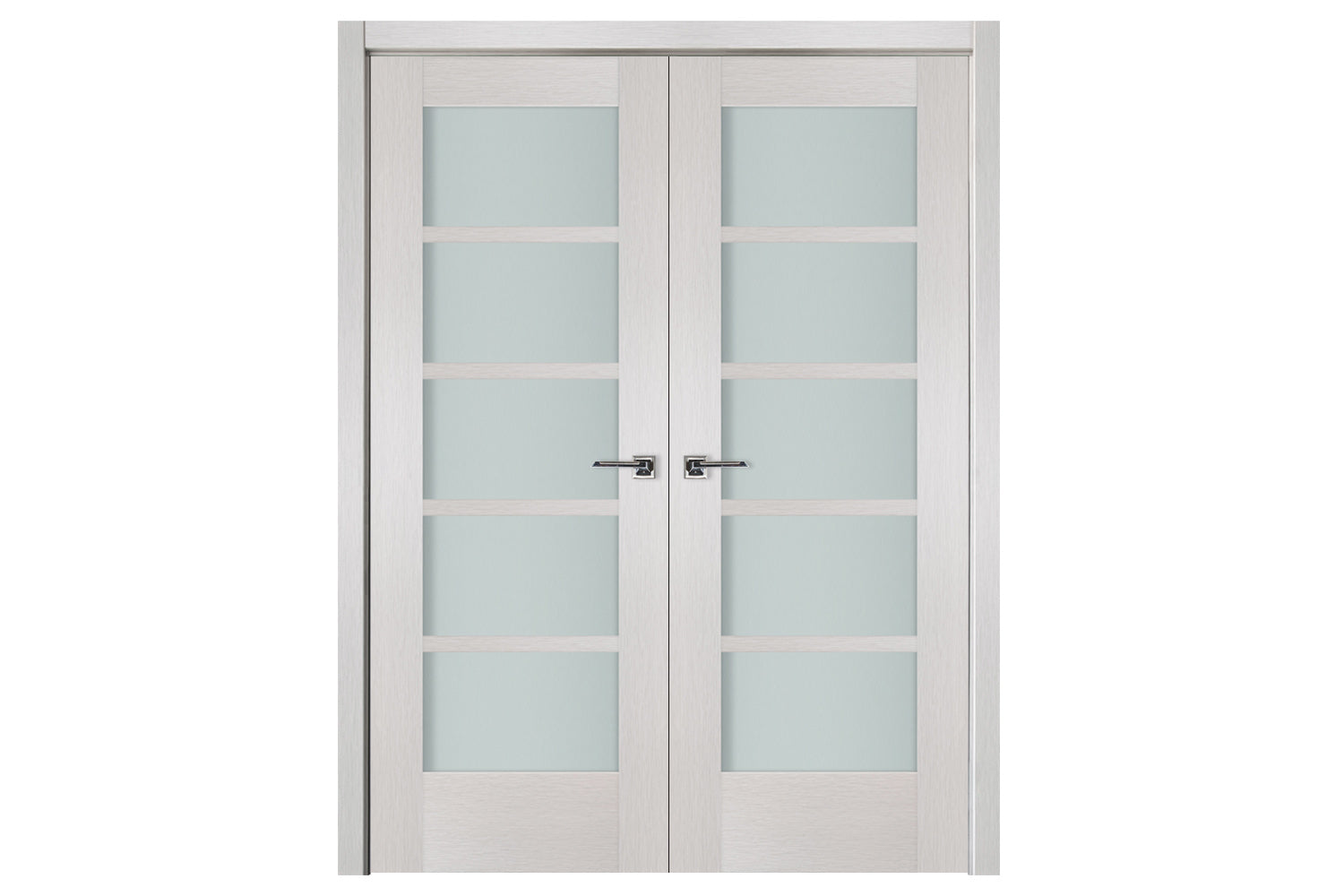 Nova 5-Lite White Wenge Ext Laminated French Door - Double Door