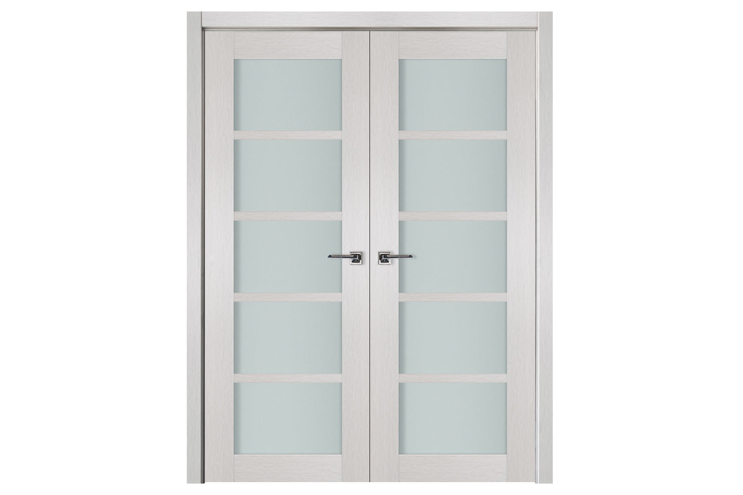 Nova 5-Lite White Wenge Laminated French Door - Double Door