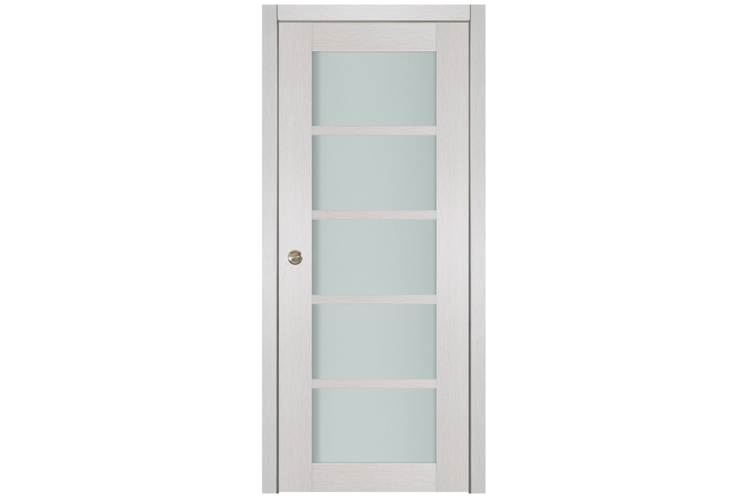 Nova 5-Lite White Wenge Laminated French Door - Single Pocket