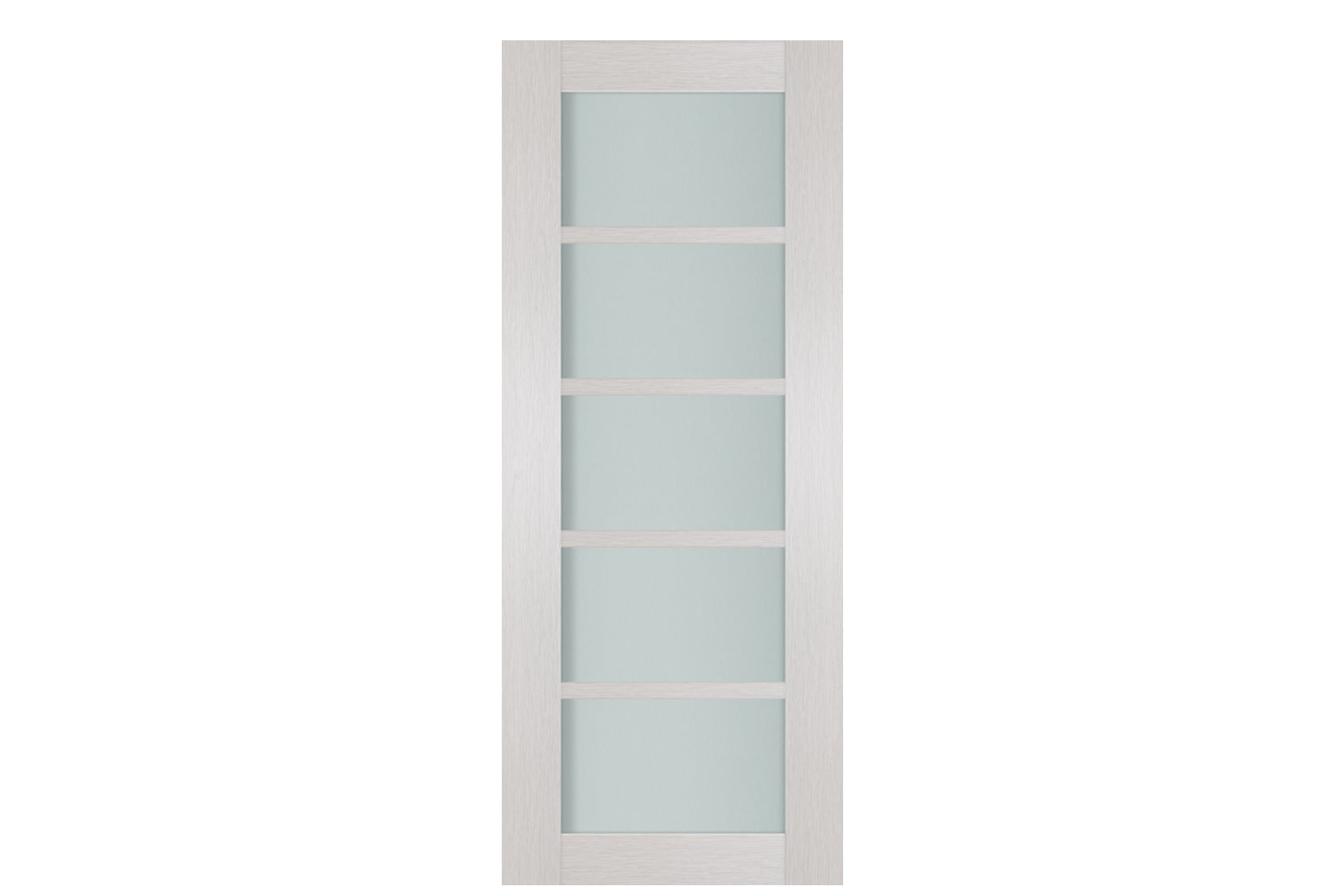 Nova 5-Lite White Wenge Laminated French Door - Slab