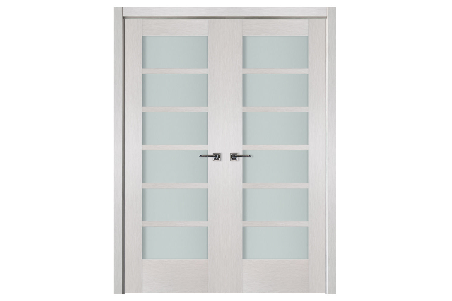 Nova 6-Lite White Wenge Ext Laminated French Door - Double Door