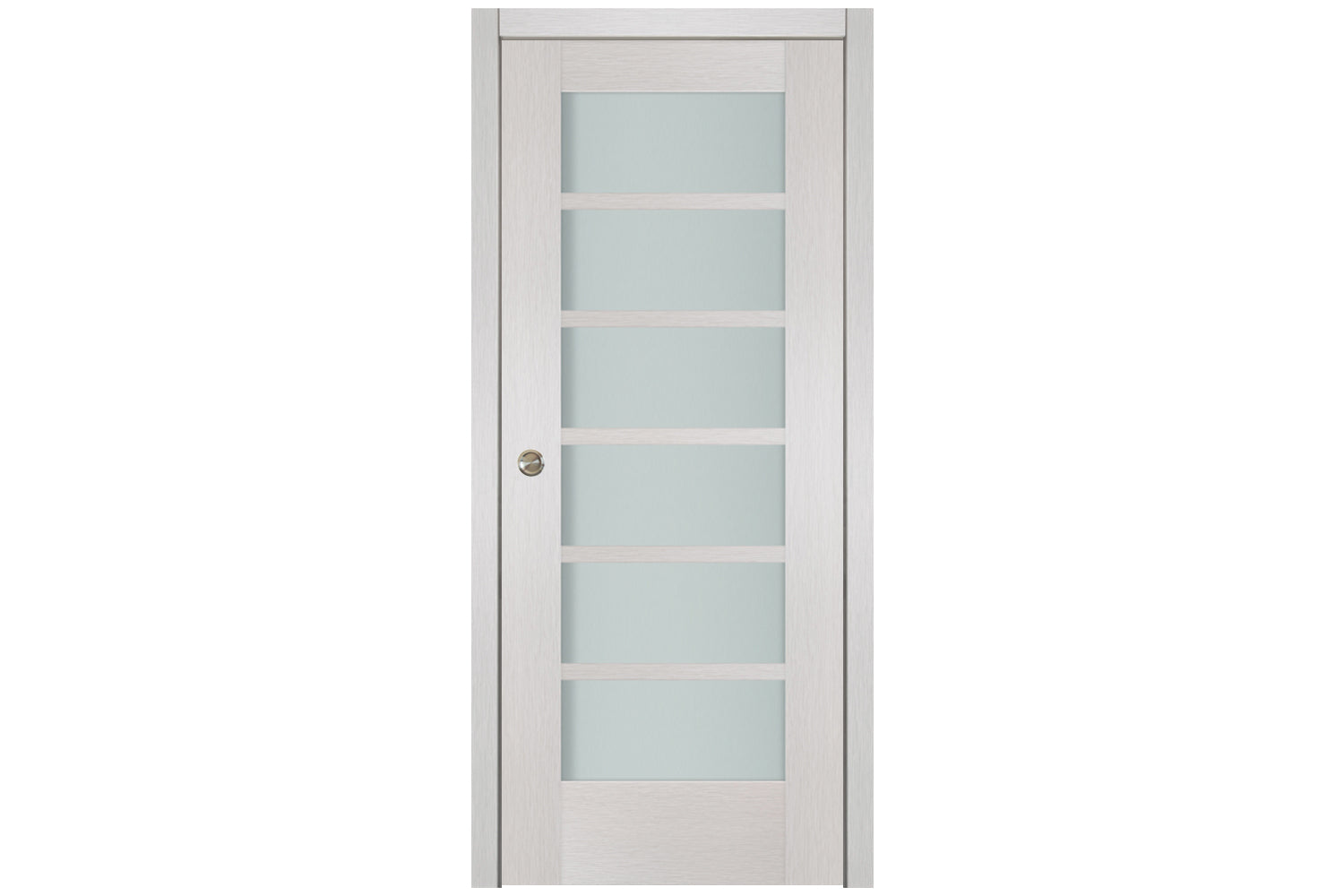 Nova 6-Lite White Wenge Ext Laminated French Door - Single Pocket