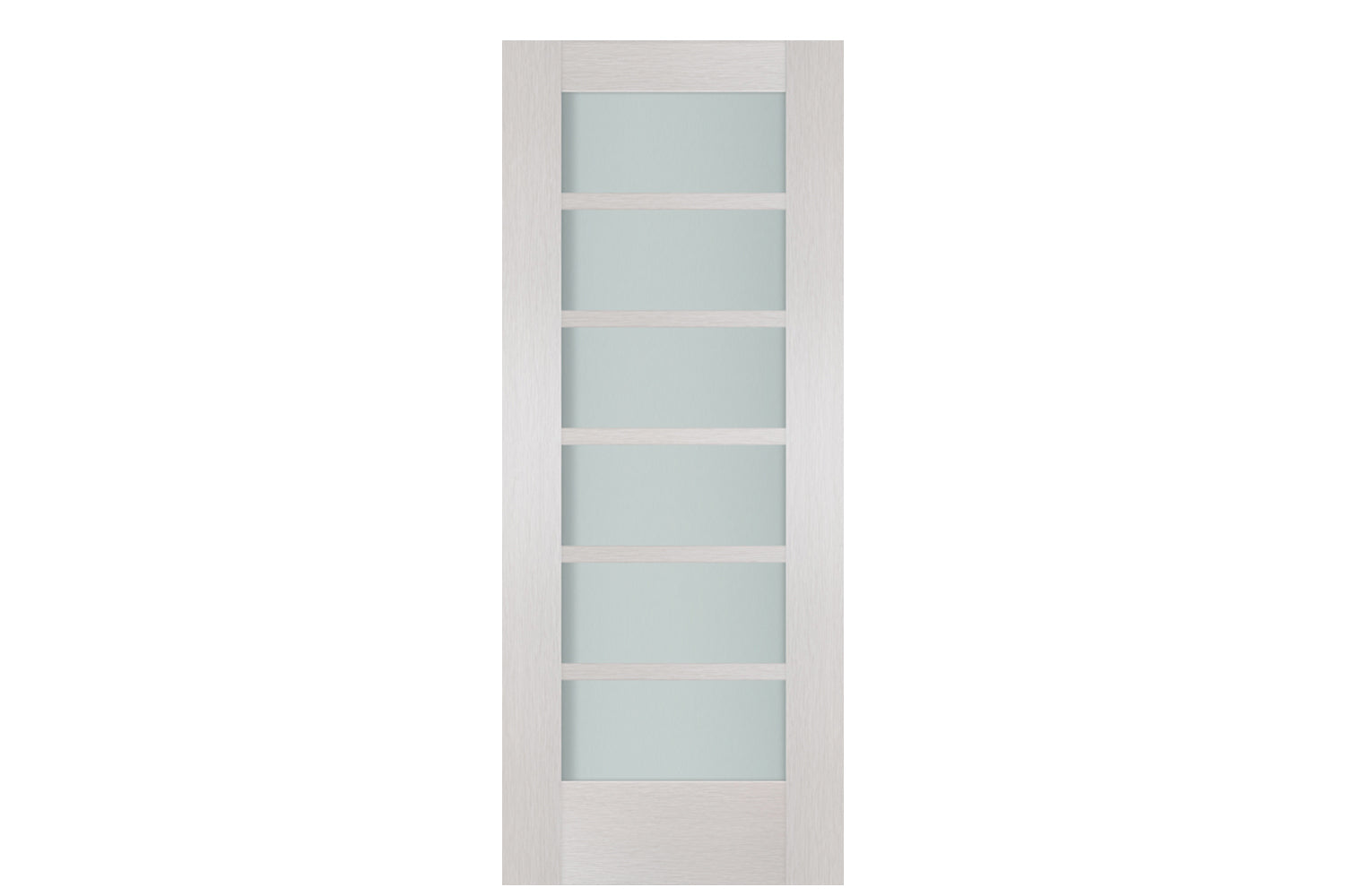 Nova 6-Lite White Wenge Ext Laminated French Door - Slab