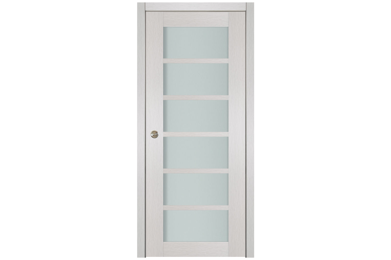 Nova 6-Lite White Wenge Laminated French Door - Single Pocket
