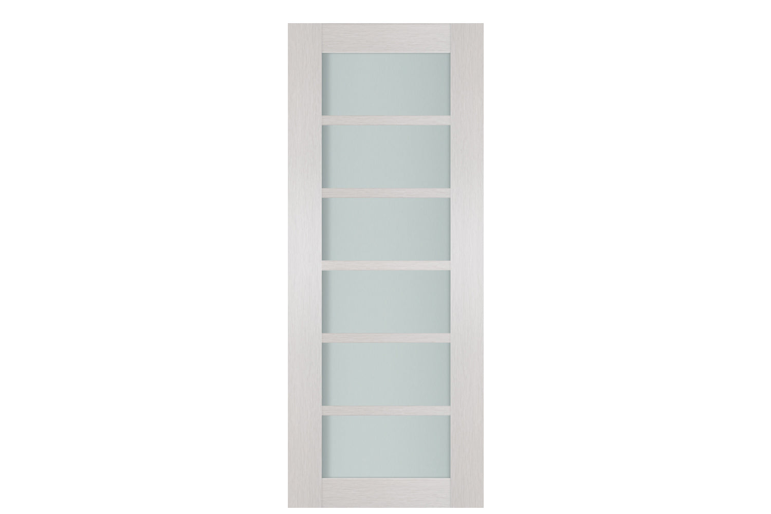 Nova 6-Lite White Wenge Laminated French Door - Slab