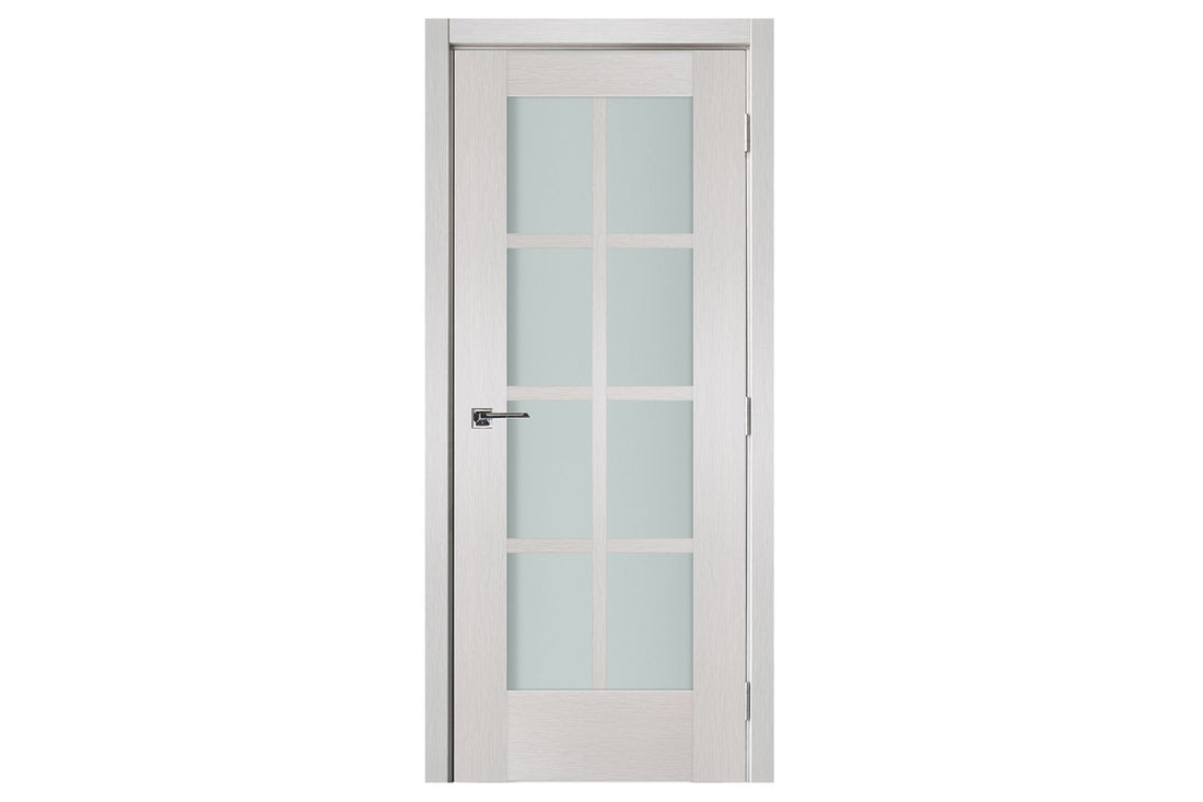 Nova 8-Lite White Wenge Ext Laminated French Door - Single Door