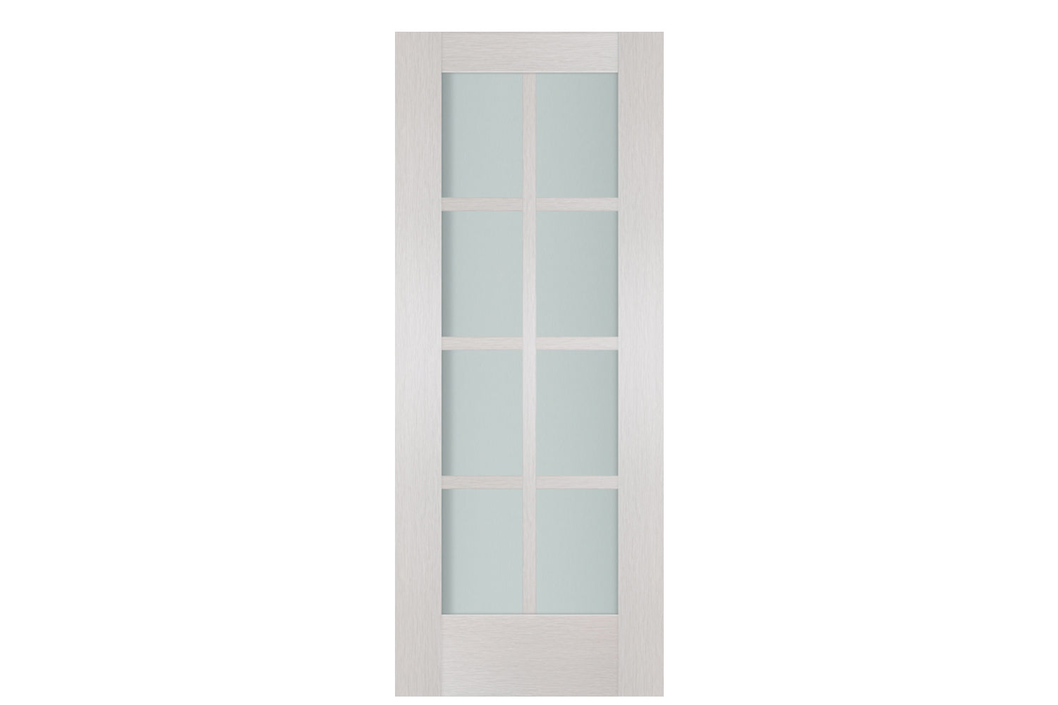 Nova 8-Lite White Wenge Ext Laminated French Door - Slab