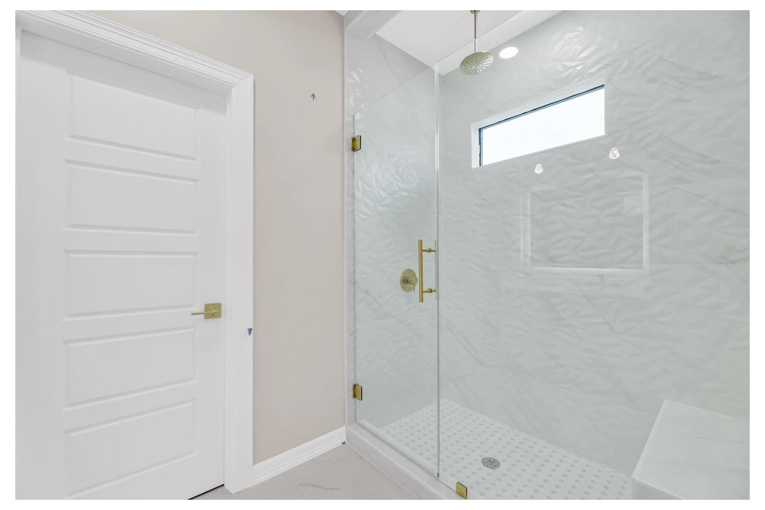 Nova 5 Panel Soft White Laminated Traditional interior Door