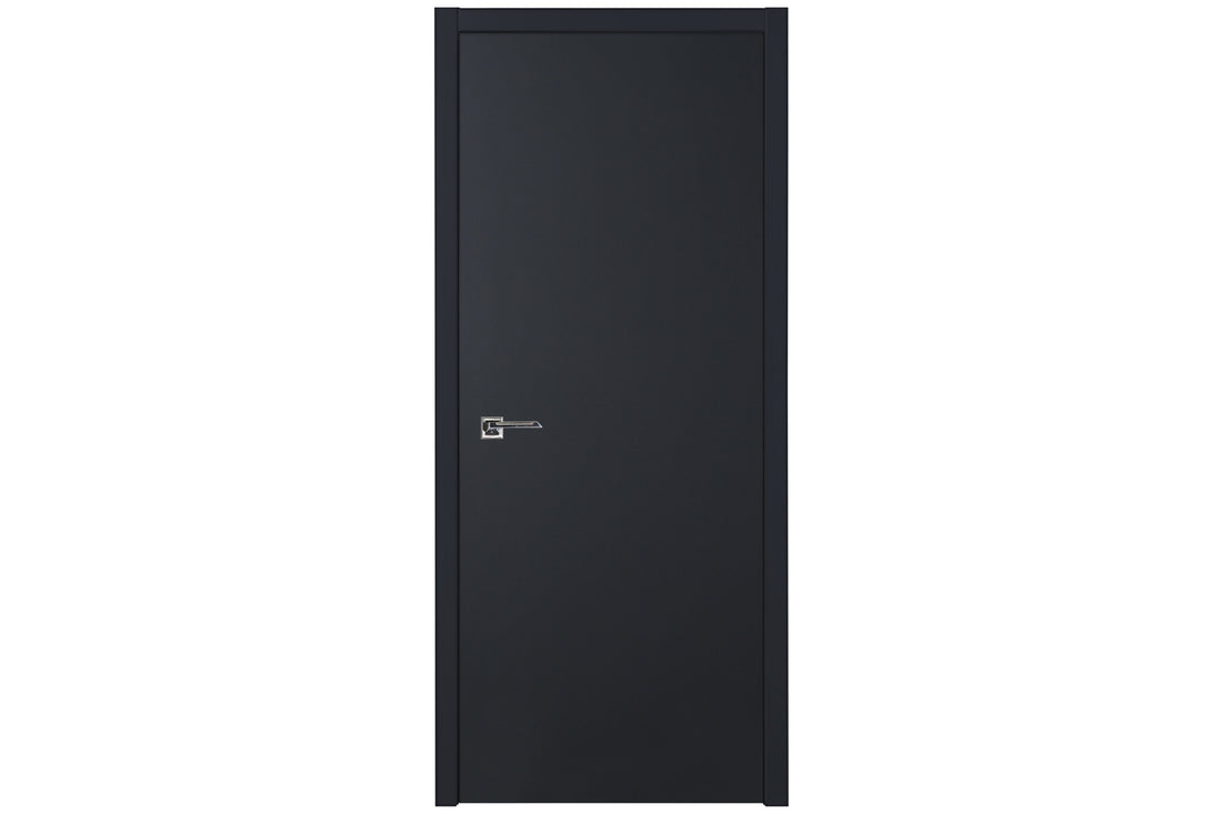 Nova Glam G-Pro 001 Soft Black Laminated Modern Interior Door - Single Door