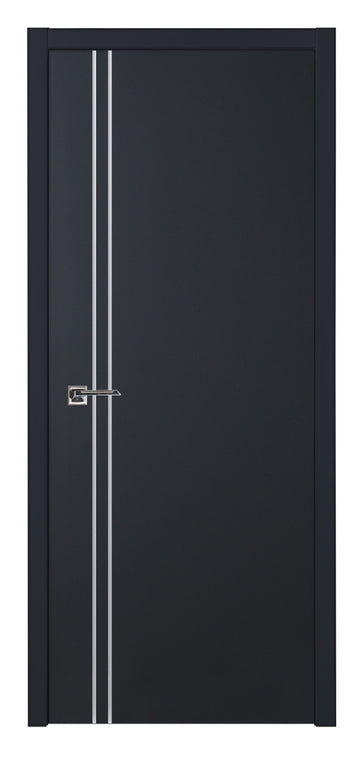 Nova Glam G-Pro 002 Soft Black Laminated Modern Interior Door