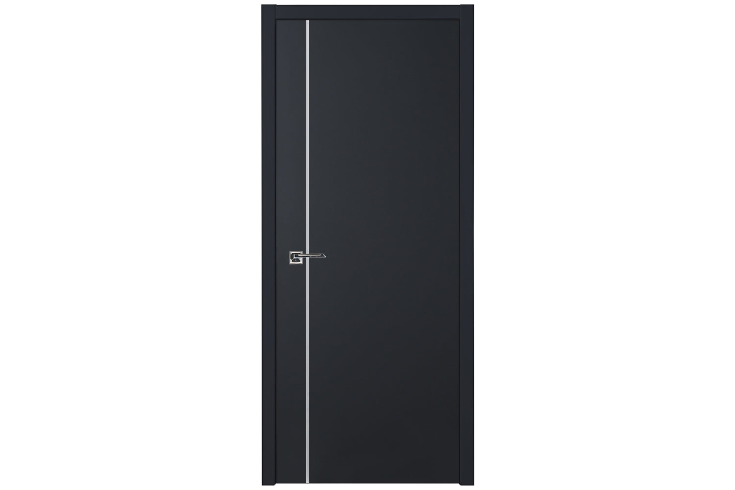 Nova Glam G-Pro 003 Soft Black Laminated Modern Interior Door - Single Door