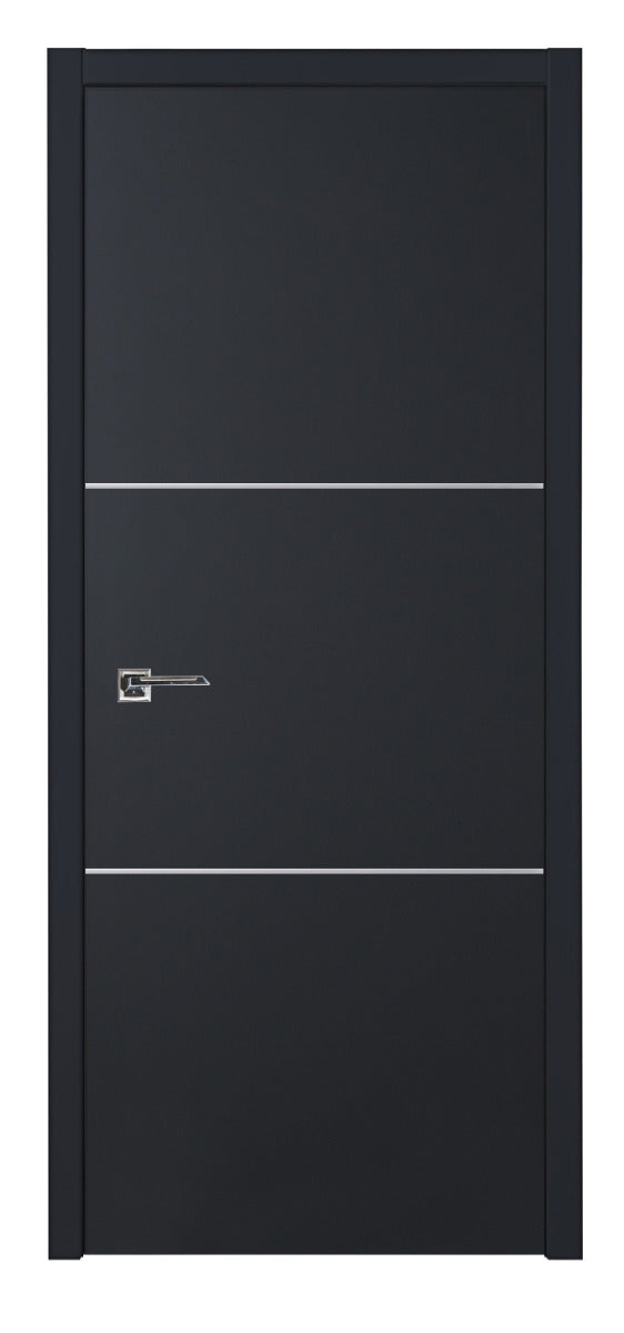 Nova Glam G-Pro 006 Soft Black Laminated Modern Interior Door