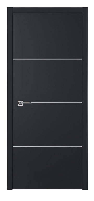 Nova Glam G-Pro 009 Soft Black Laminated Modern Interior Door