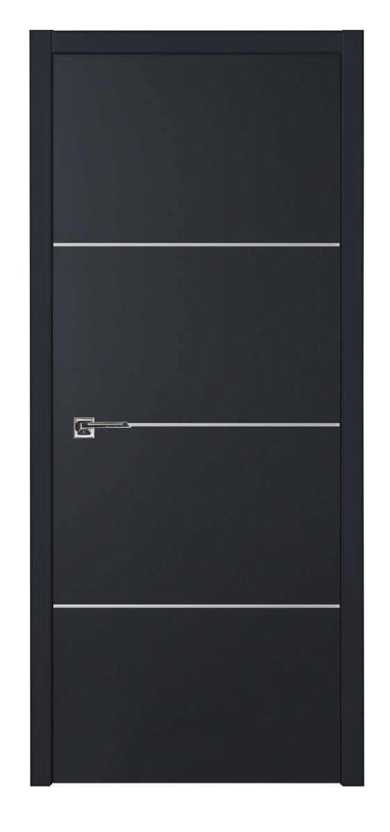 Nova Glam G-Pro 009 Soft Black Laminated Modern Interior Door