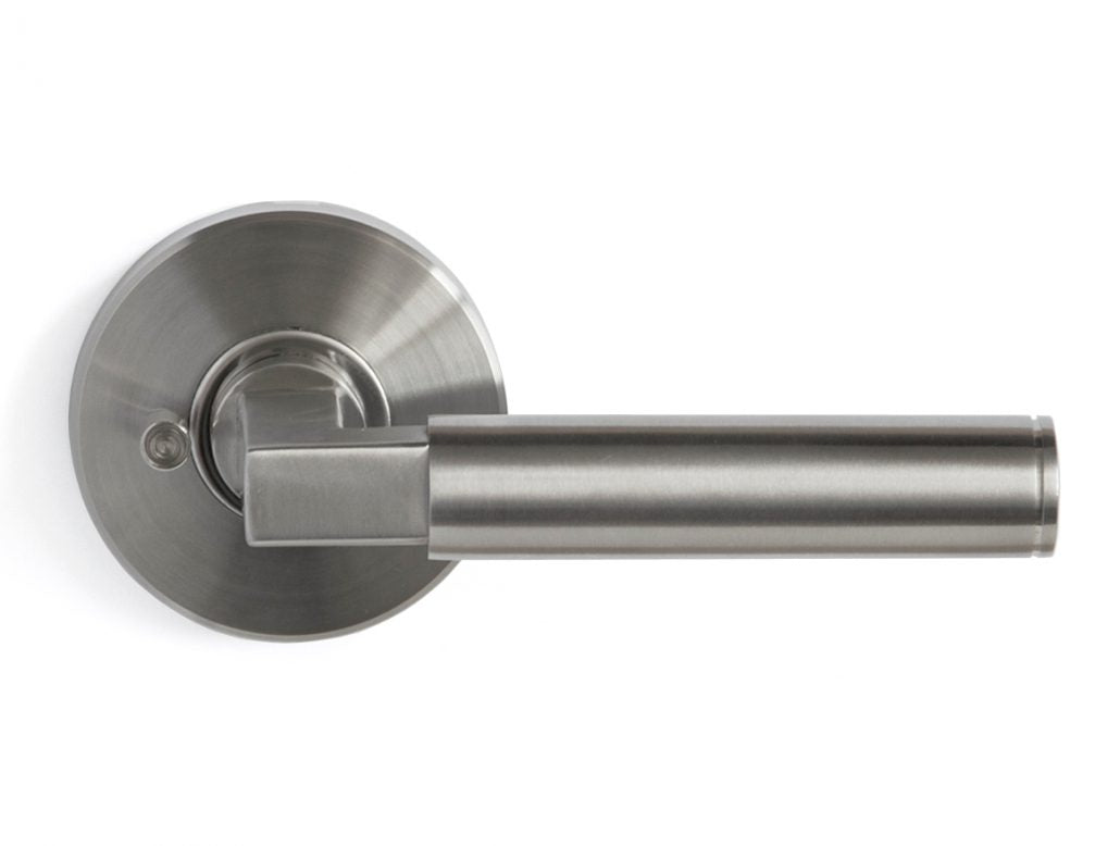 Nova Granata Interior Door Lever in Brushed Stainless Steel
