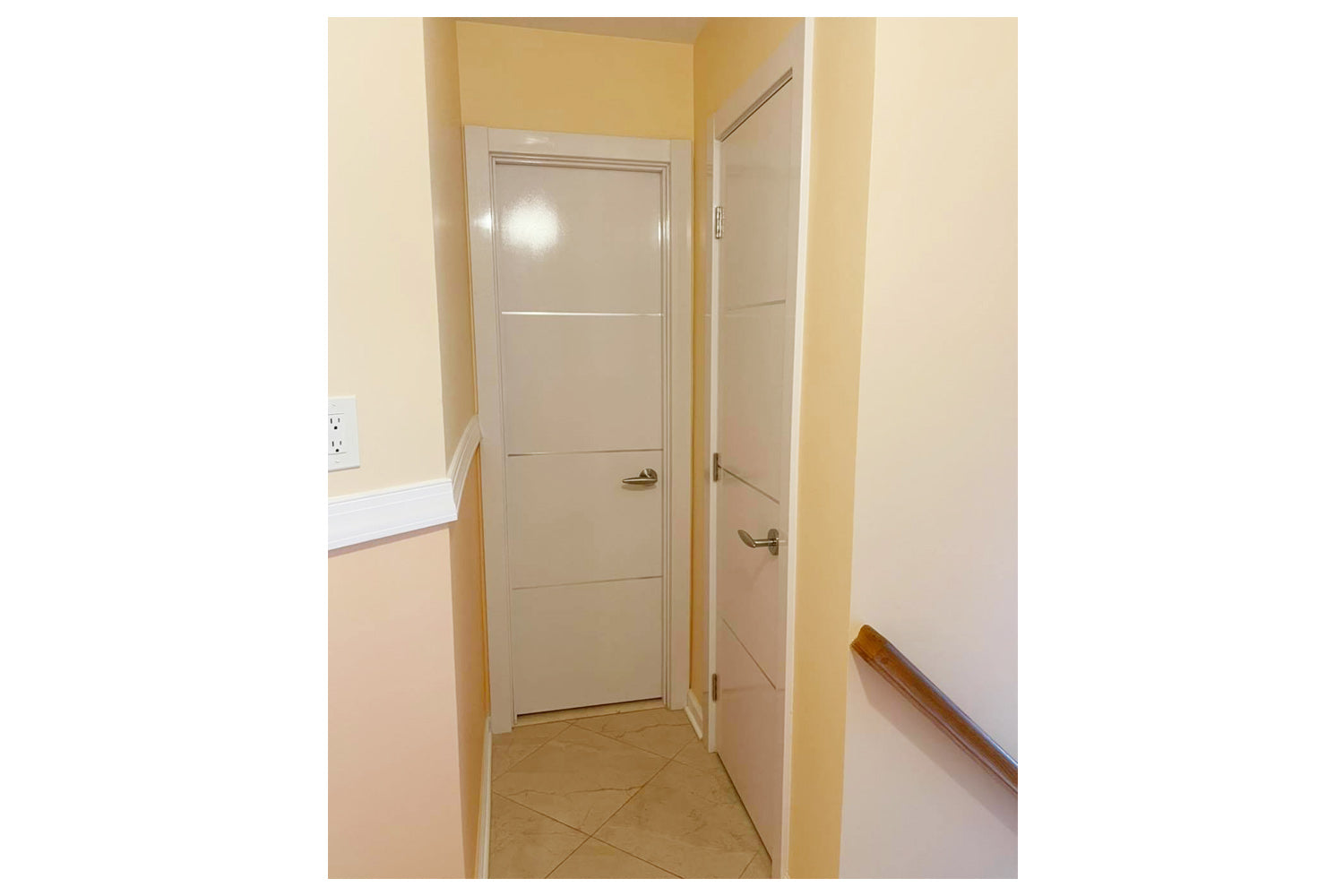Nova HG008 White Drawing Laminated Modern Interior Door