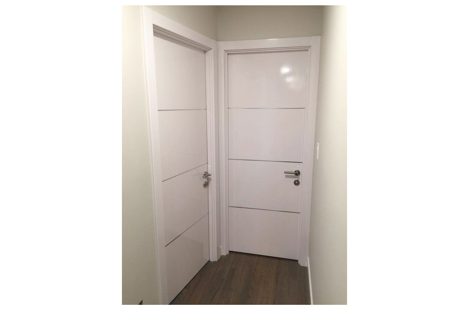 Nova HG008 White Drawing Laminated Modern Interior Door