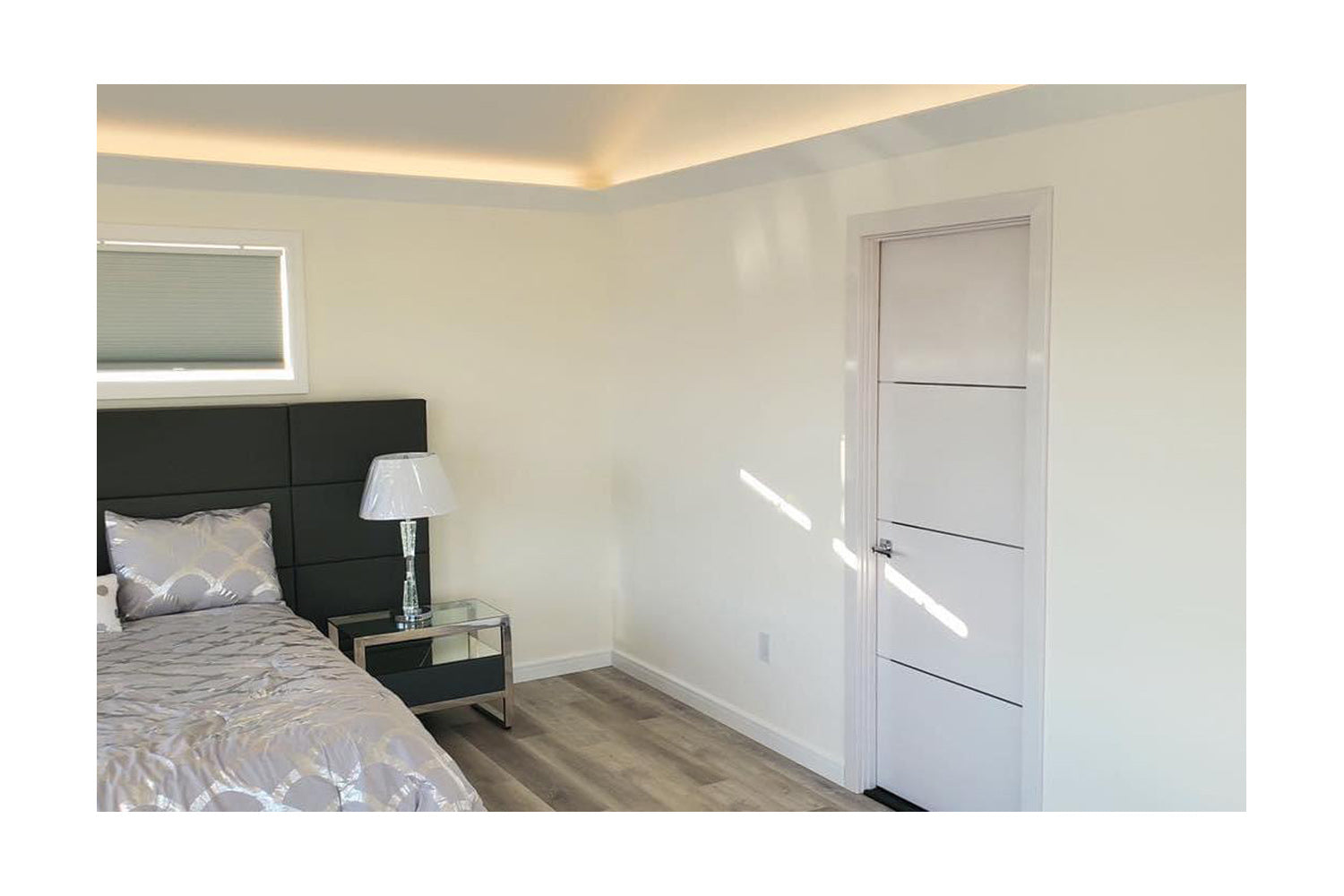 Nova HG008 White Drawing Laminated Modern Interior Door
