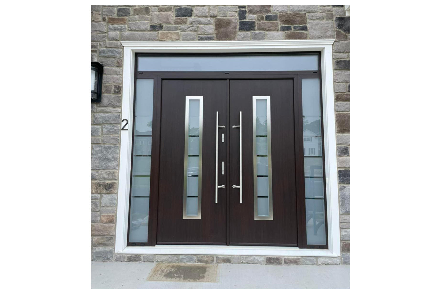 Nova Inox S1 Brown Modern Exterior Double Door