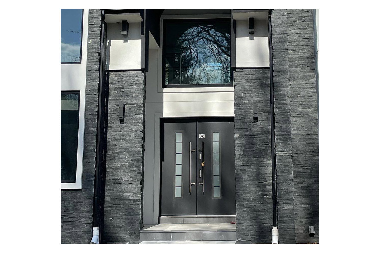 Nova Inox S1 Gray Modern Exterior Double Door
