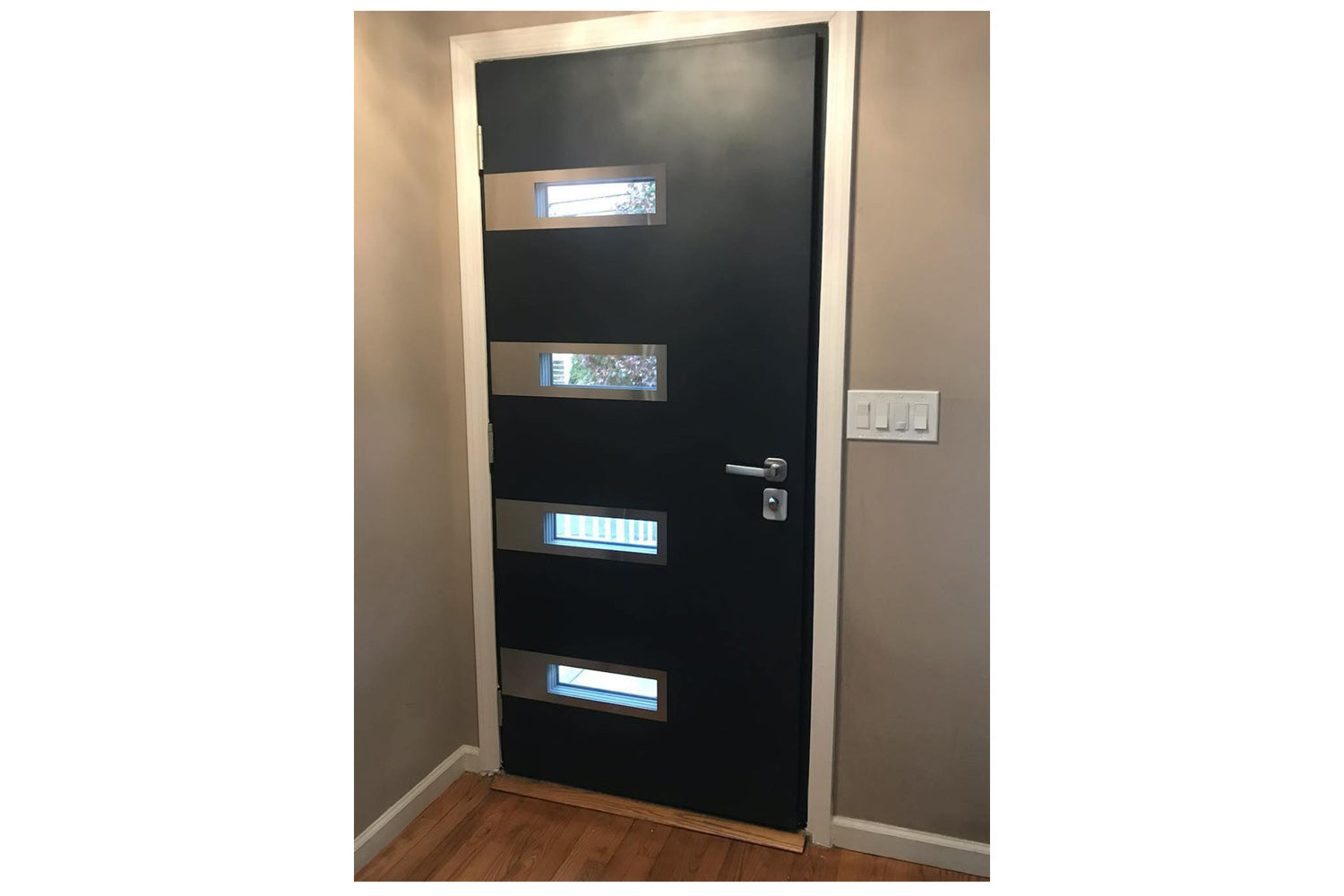 Nova Inox S4 Black Modern Exterior Door