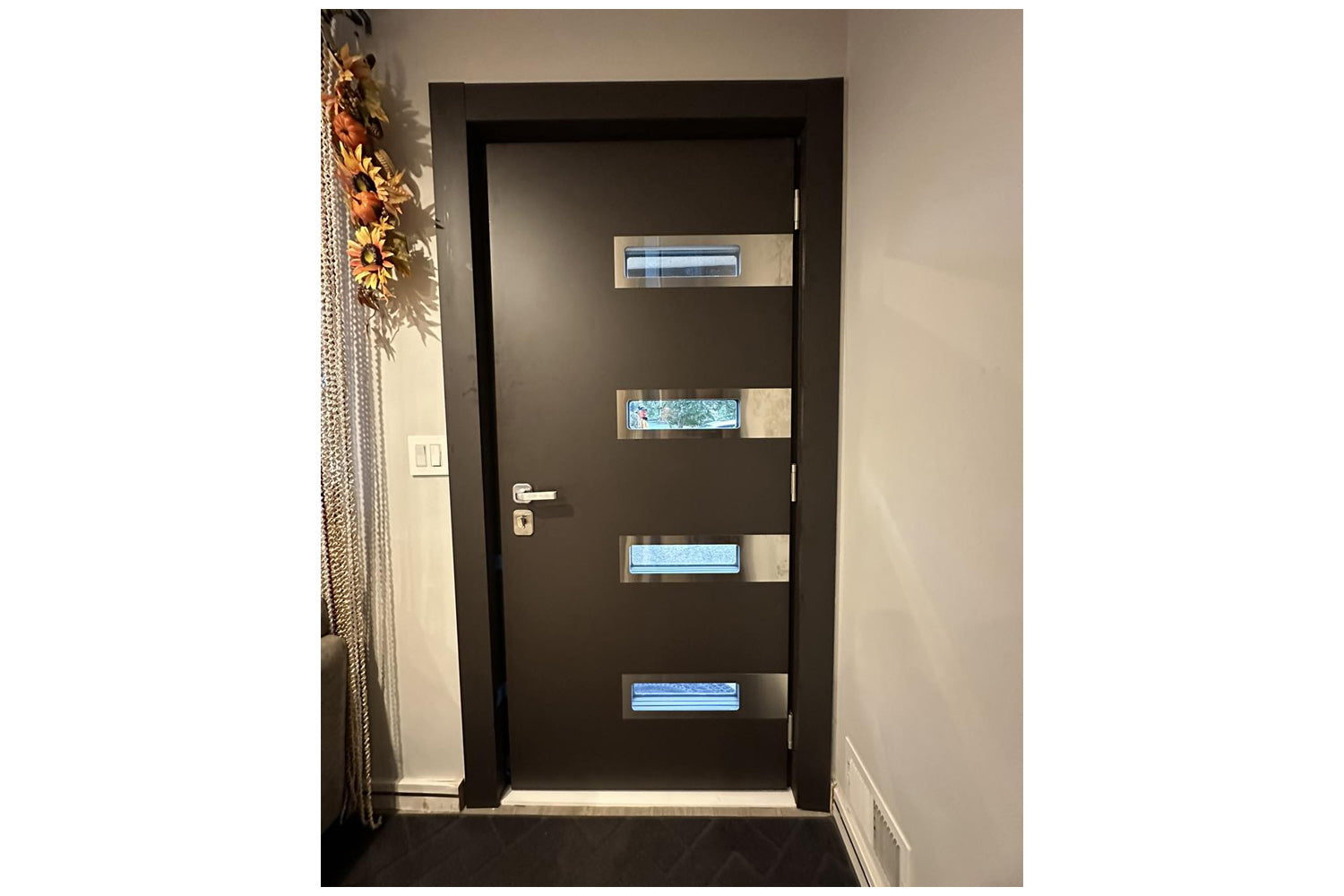Nova Inox S4 Brown Modern Exterior Door