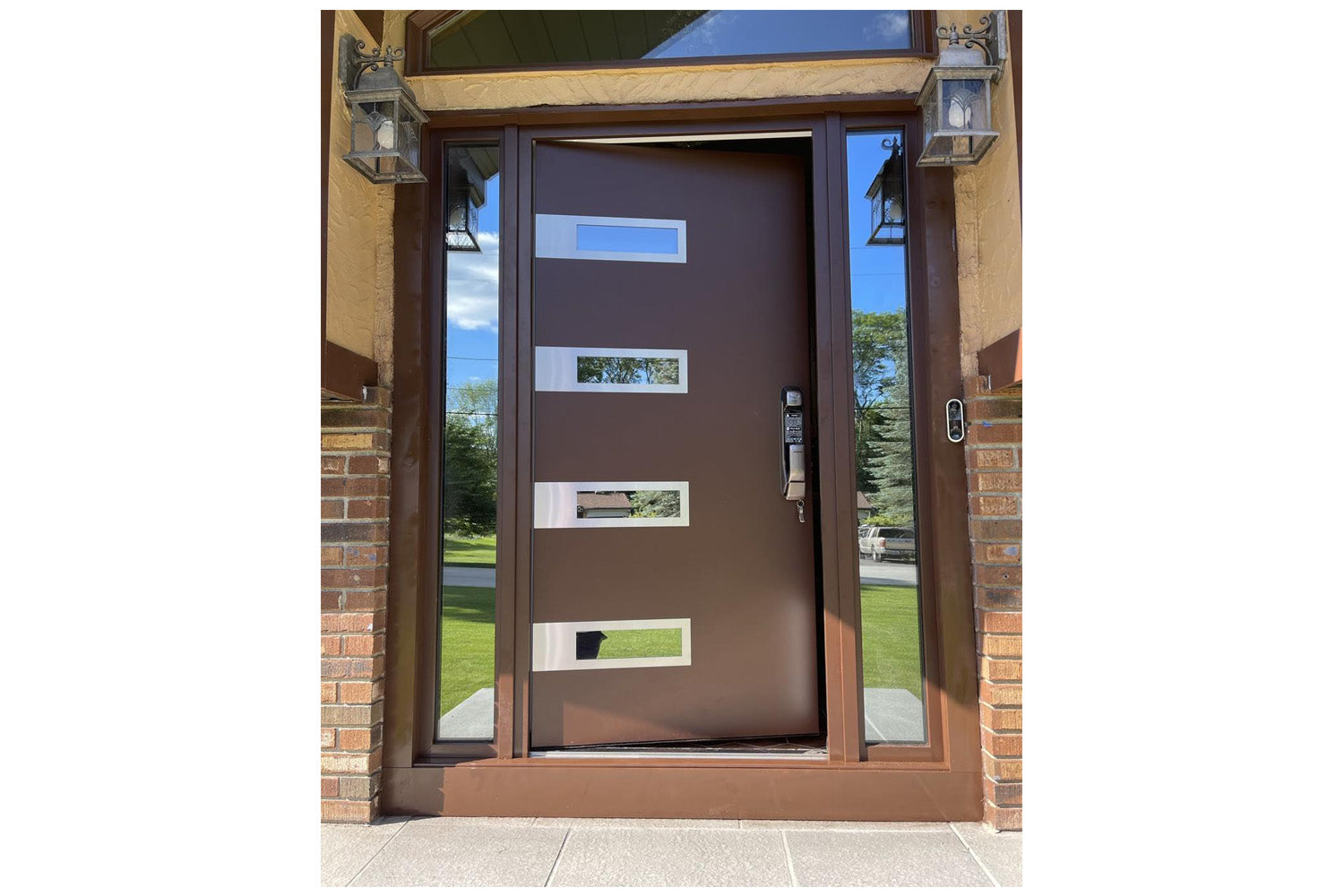 Nova Inox S4 Brown Modern Exterior Door