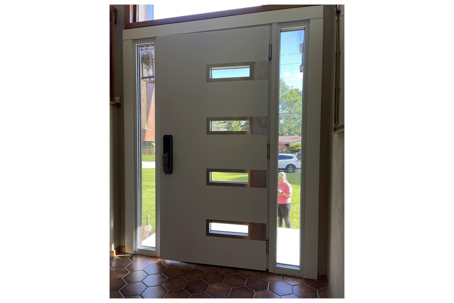 Nova Inox S4 Brown Modern Exterior Door