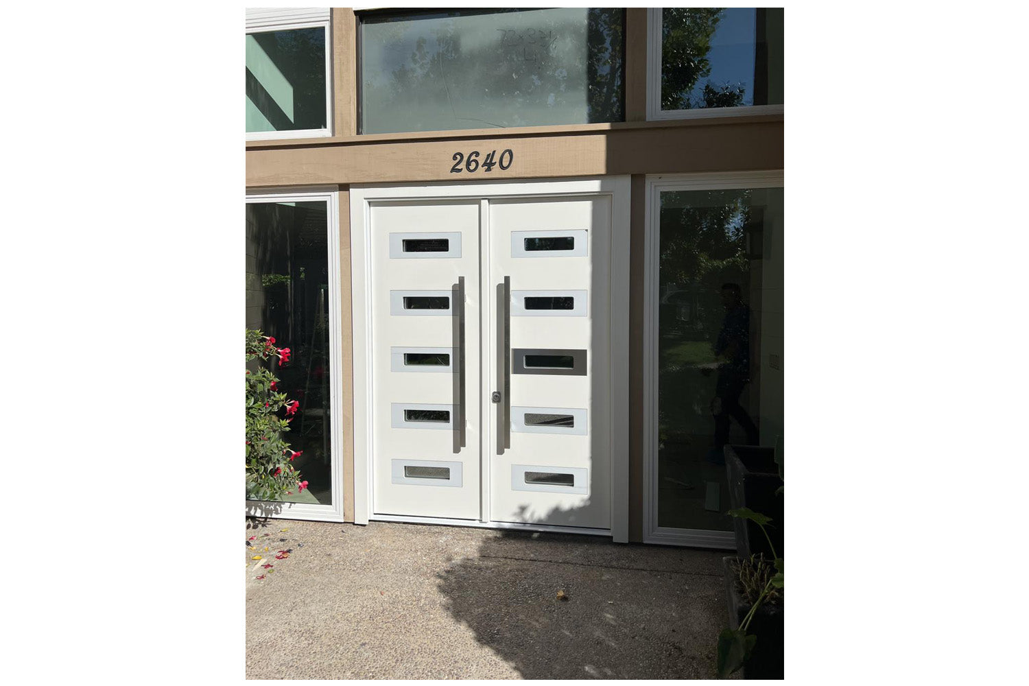Nova Inox S5 White Modern Exterior Double Door