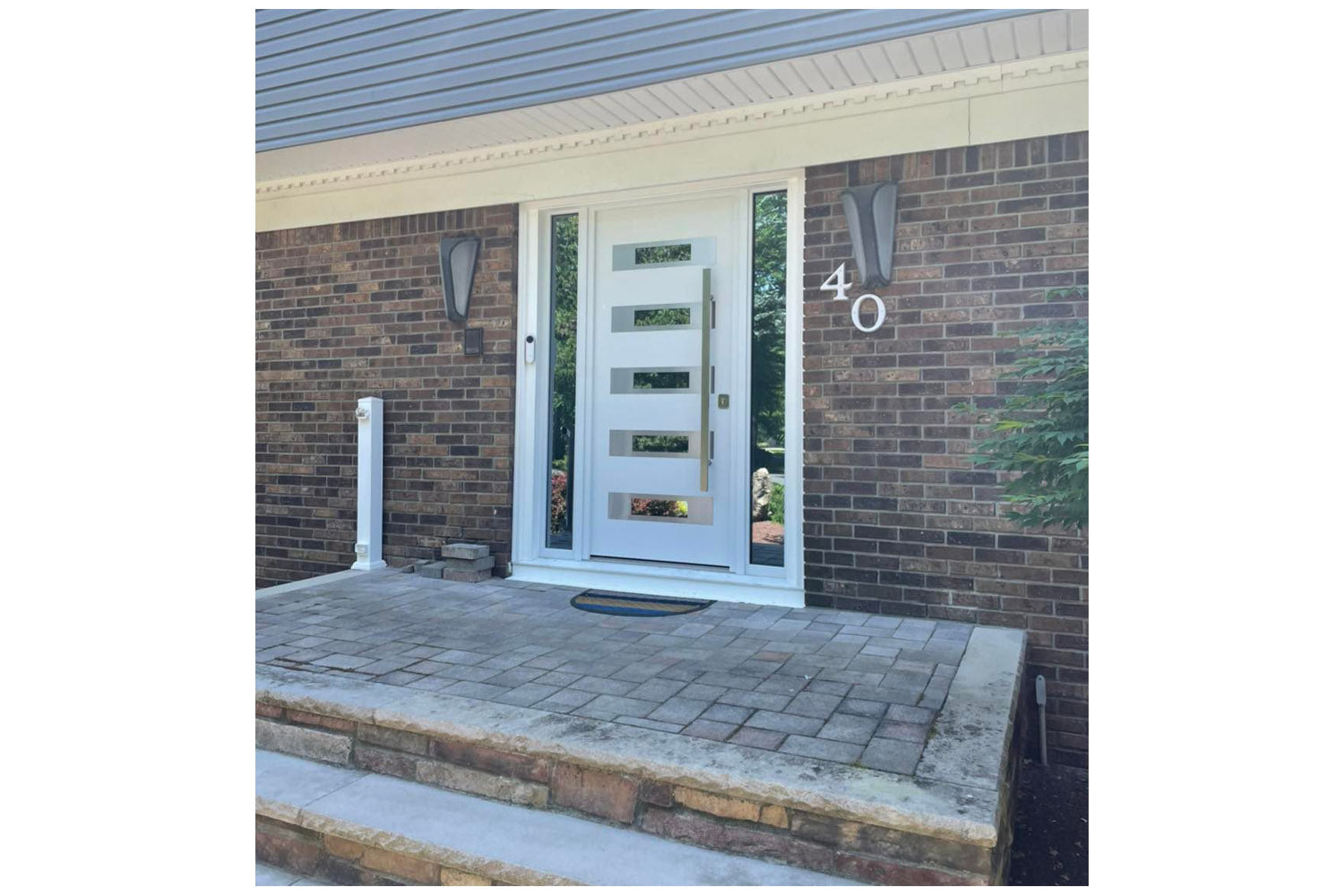 Nova Inox S5 White Modern Exterior Door