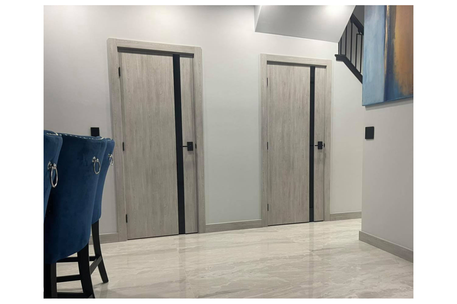 Nova Italia Light Grey Laminate Interior Door