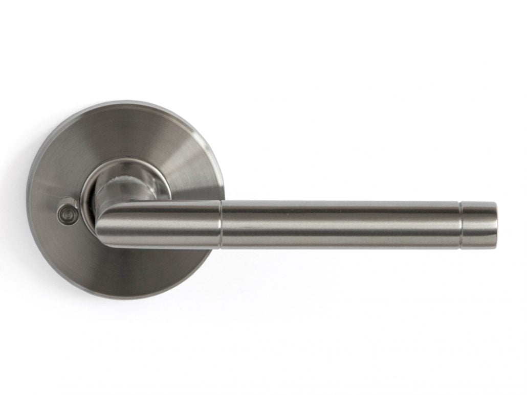 Nova Jupiter Interior Door Lever in Brushed Stainless Steel