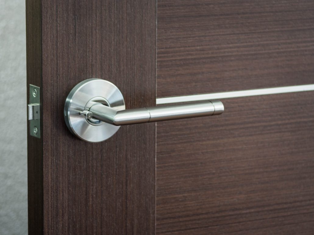 Nova Jupiter Interior Door Lever - on a Door