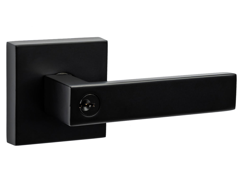Nova Quad Interior Door Lever in Black
