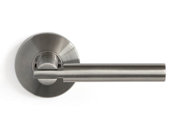 Nova Saturn Interior Door Lever in Brushed Satin Nickel