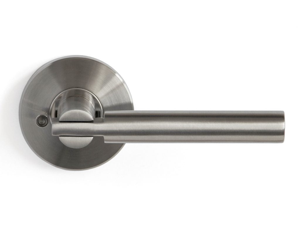 Nova Saturn Interior Door Lever in Brushed Stainless Steel