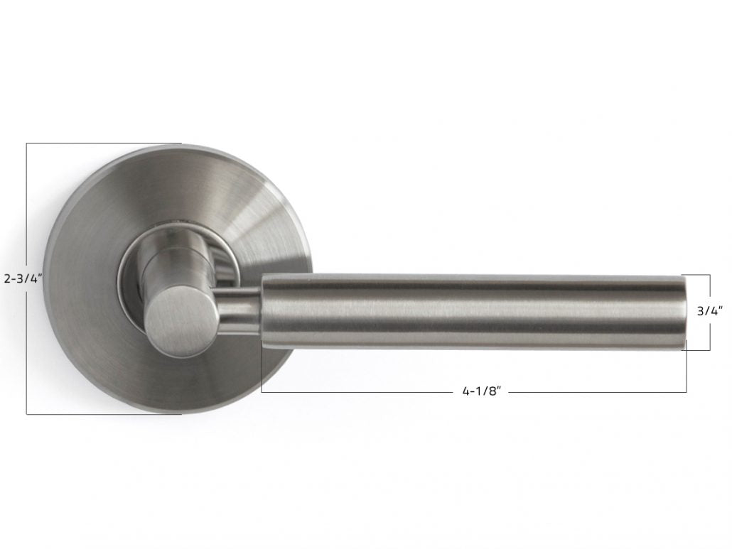 Nova Venus Interior Door Lever - Dimensions