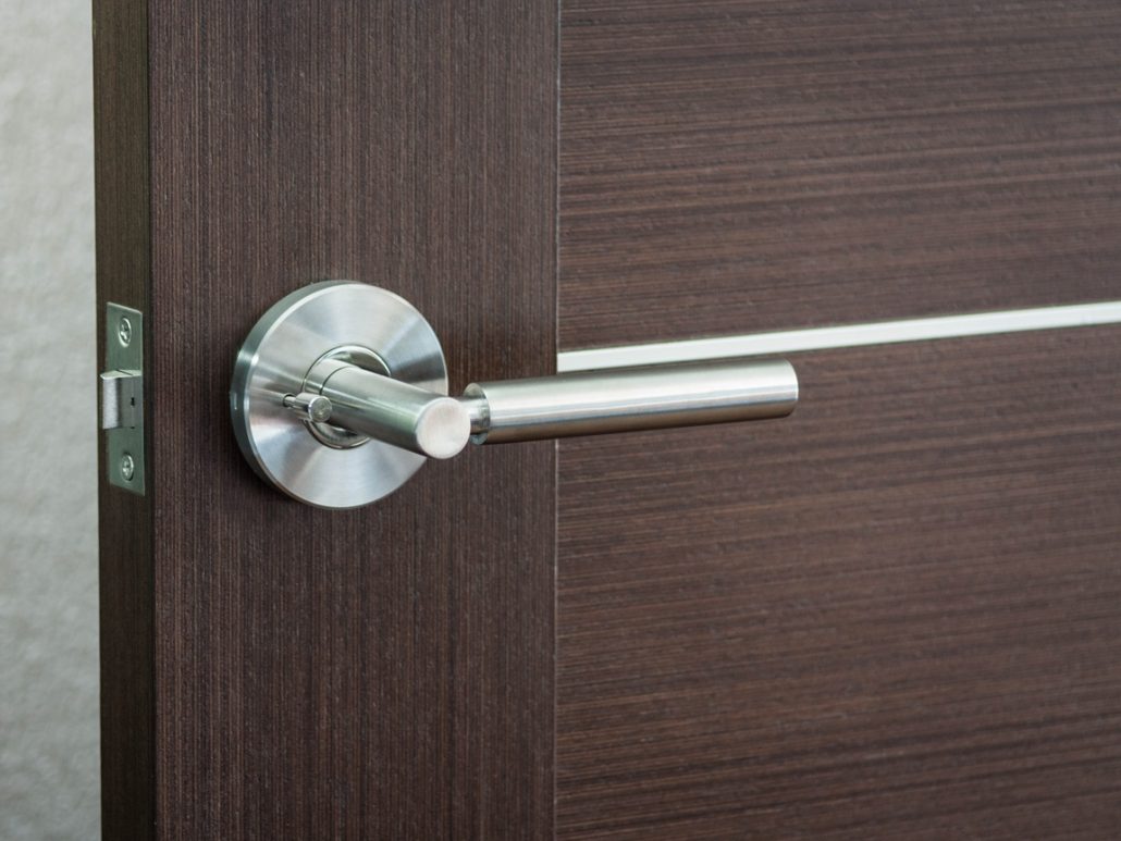 Nova Venus Interior Door Lever - on a Door